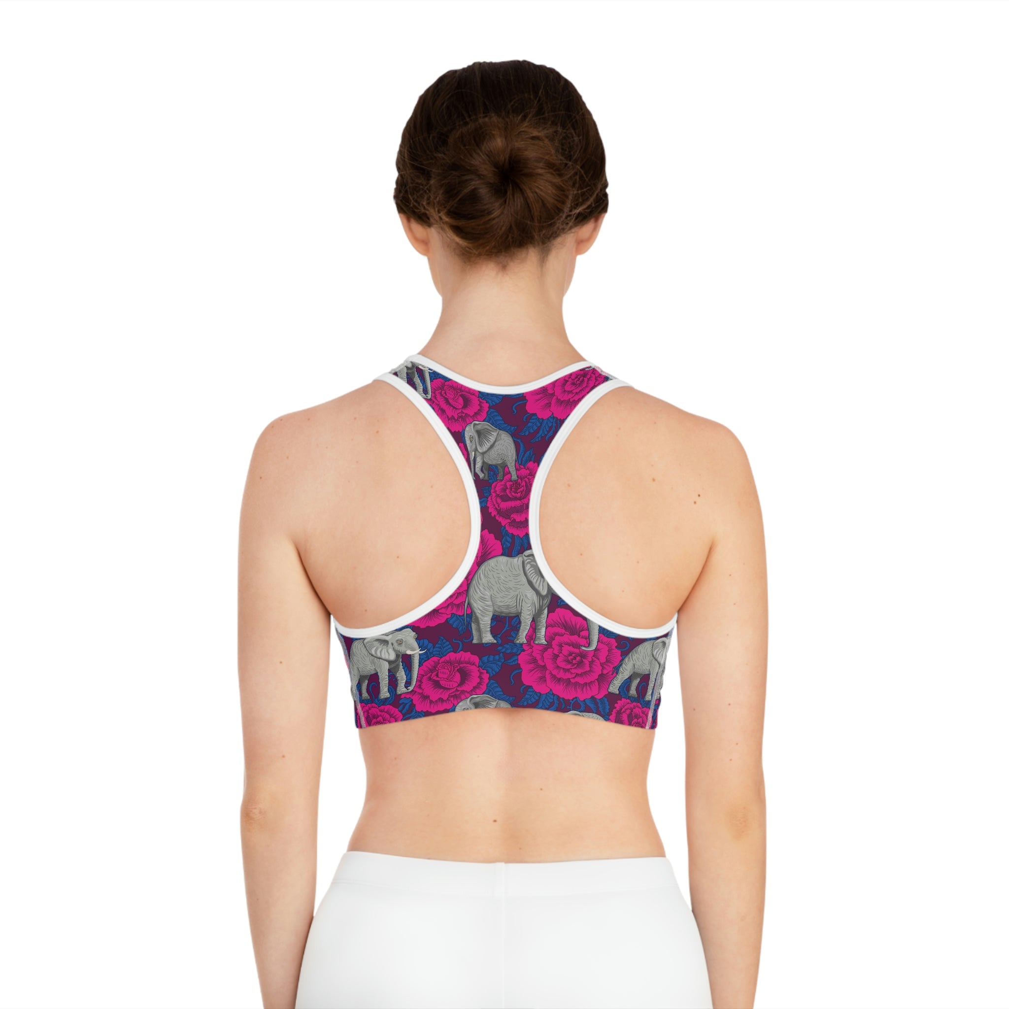 Elephant Rose Sports Bra